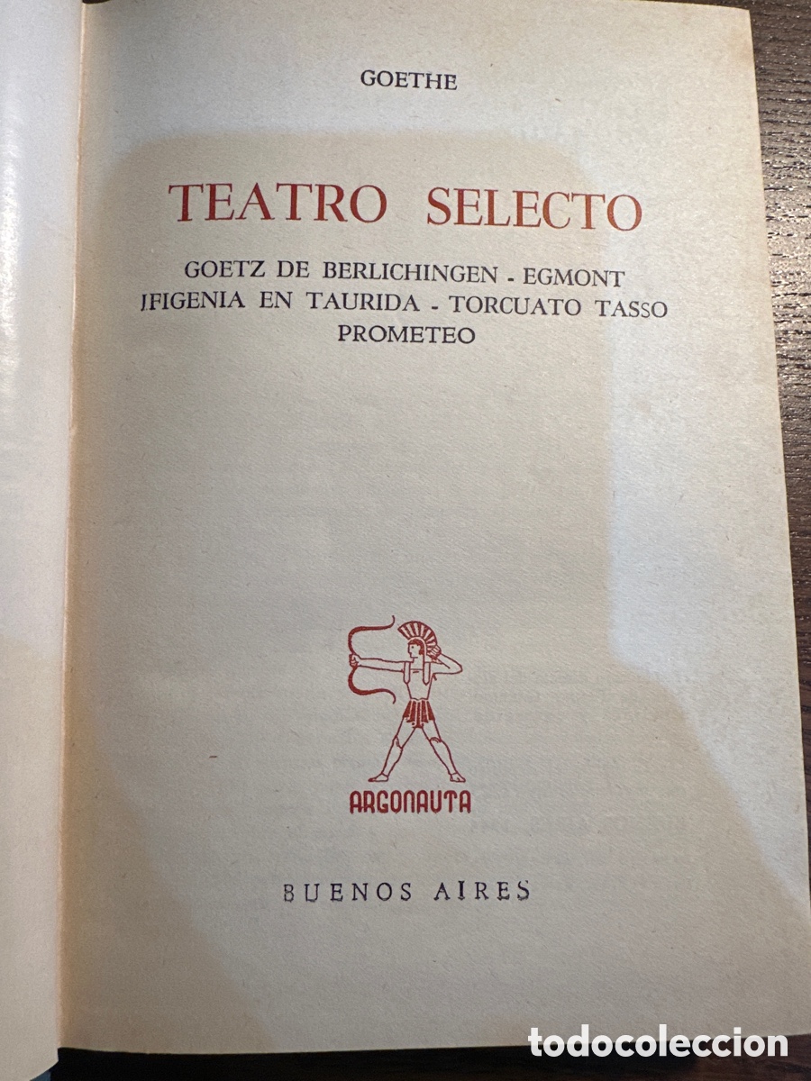 Libros de segunda mano: GOETHE, TEATRO SELECTO - Foto 3