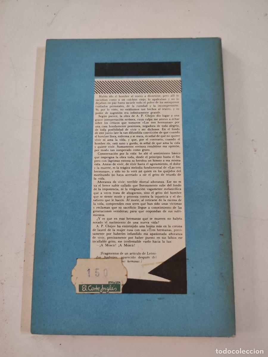 Libros de segunda mano: Las tres hermanas. Anton Ch&eacute;jov. - Foto 2