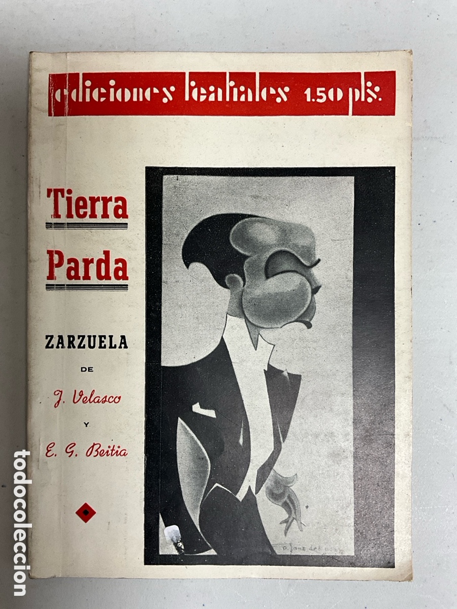 Second hand books: Tierra Parda, zarzuela, de J. Velasco
