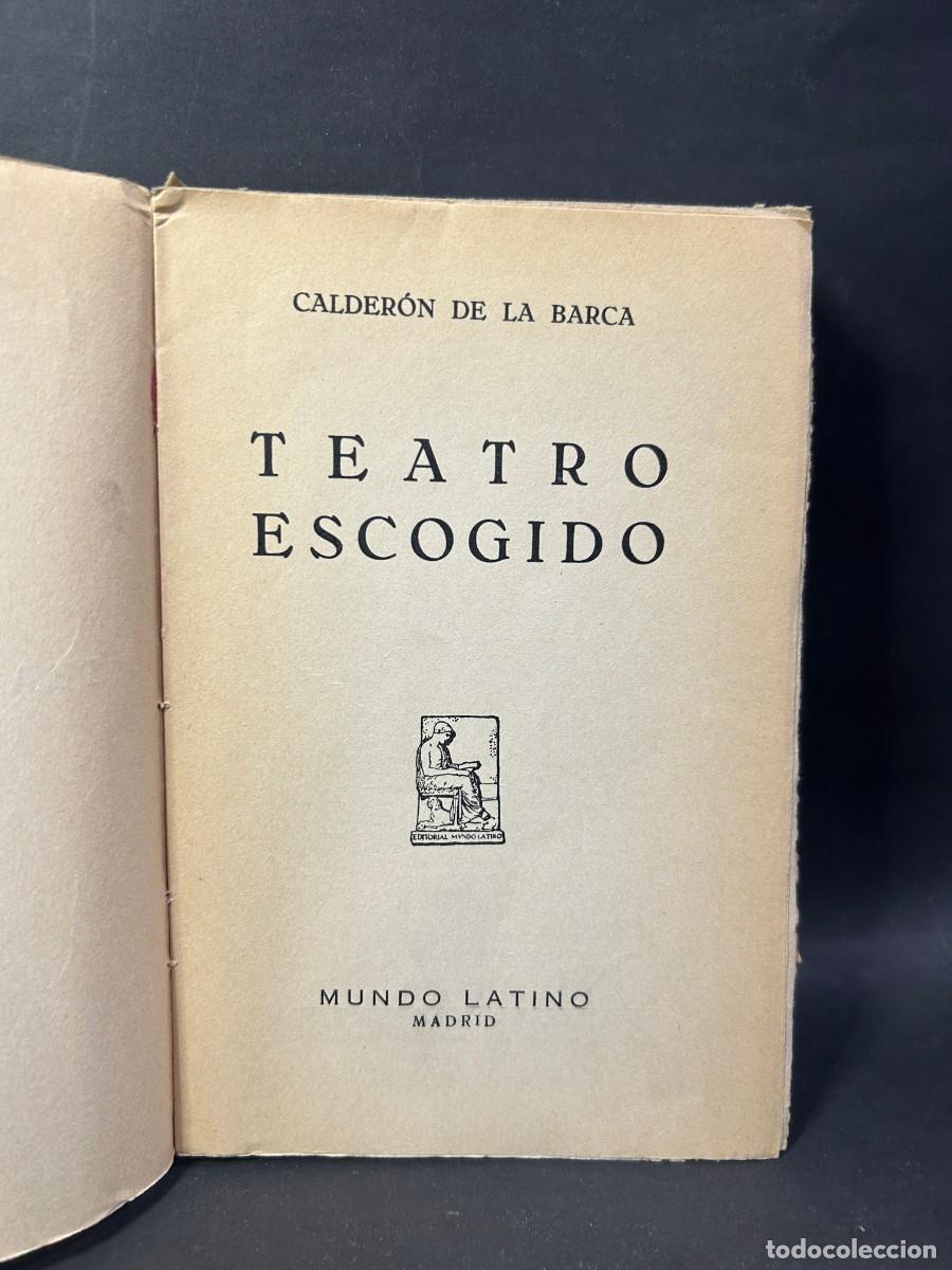 Libros de segunda mano: CALDER&Oacute;N DE LA BARCA - TEATRO ESCOGIDO - Foto 3