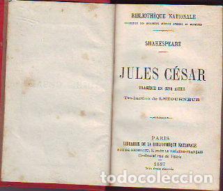 Libros de segunda mano: JULES CESAR. TRAGEDIE EN CINQ ACTES. - SHAKESPEARE William. - Foto 1