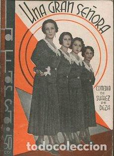 Libros de segunda mano: UNA GRAN SE&Ntilde;ORA. - SUAREZ DE DEZA - Foto 1