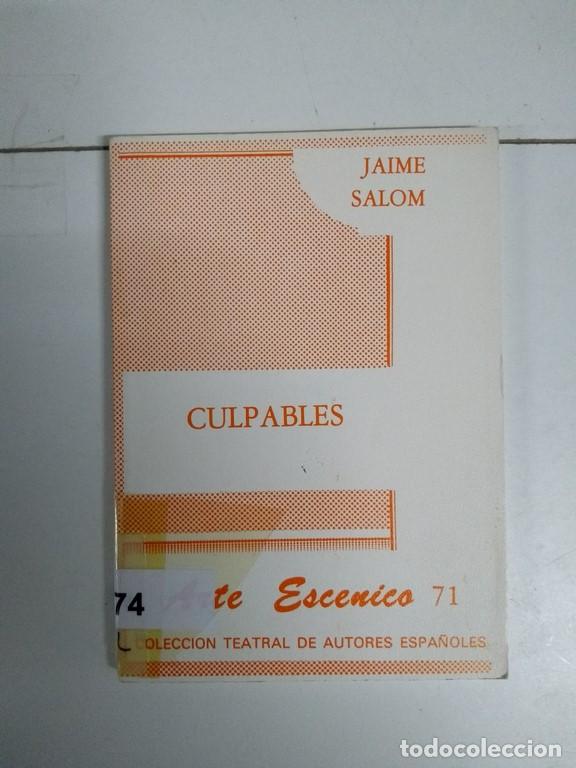 Libros de segunda mano: Culpables - Jaime Salom - Foto 1