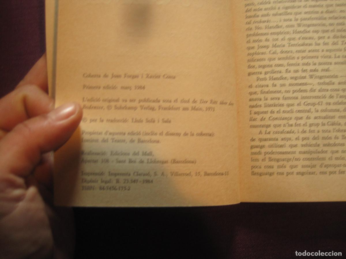 Libros de segunda mano: Peter Handke - La cavalcada sobre el llac de Constan&ccedil;a. Ed. del Mall 1984 - Foto 3