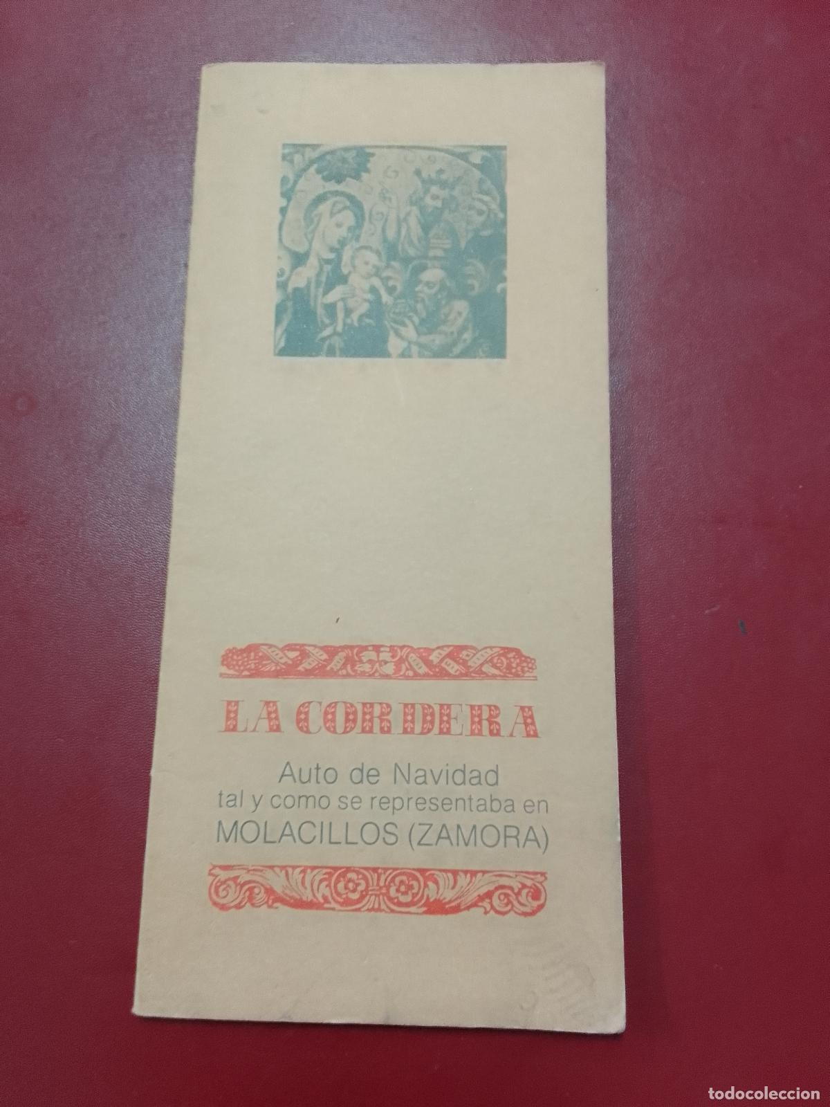 Libros de segunda mano: La Cordera. Auto de Navidad tal y como se representaba en Molacillos (Zamora)
