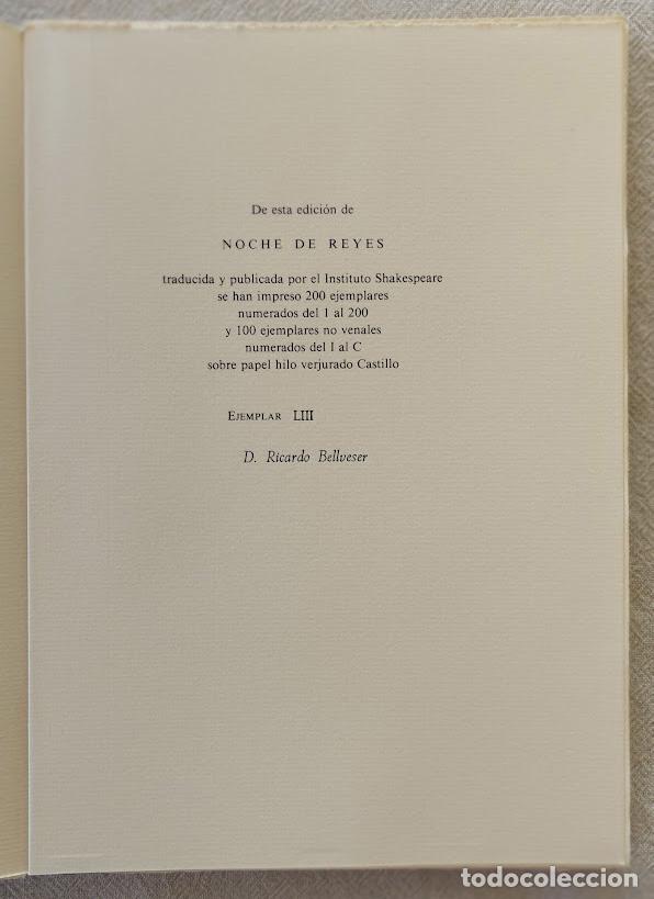 Libros de segunda mano: Noche de Reyes. - SHAKESPEARE, William.- - Foto 2