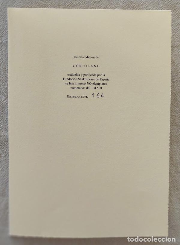Libros de segunda mano: Coriolano. - SHAKESPEARE, William.- - Foto 2