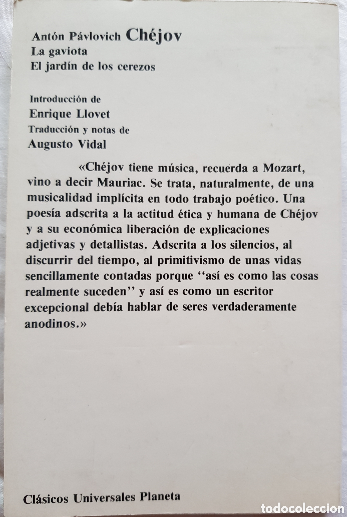 Libros de segunda mano: Ed. PLANETA. A.CH&Eacute;JOV. &rdquo;La Gaviota&rdquo; - Foto 2