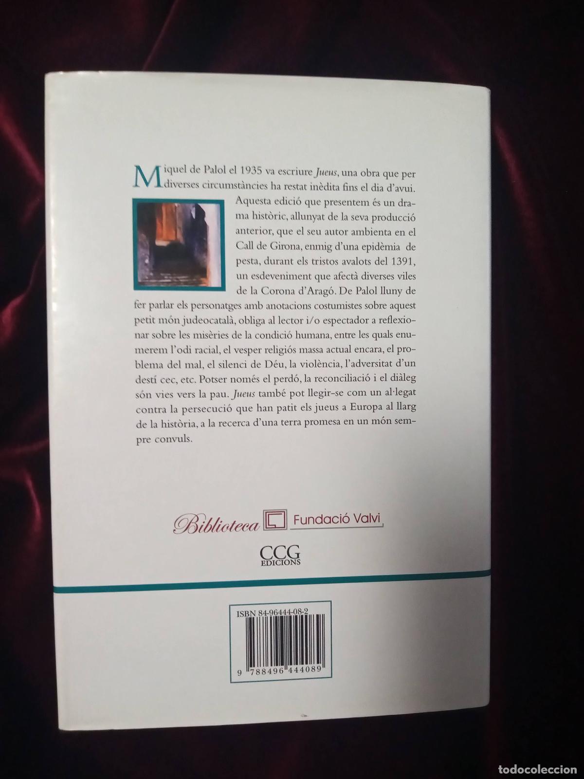 Libros de segunda mano: JUEUS. Miquel de Palol. CCG 2005 - Foto 5
