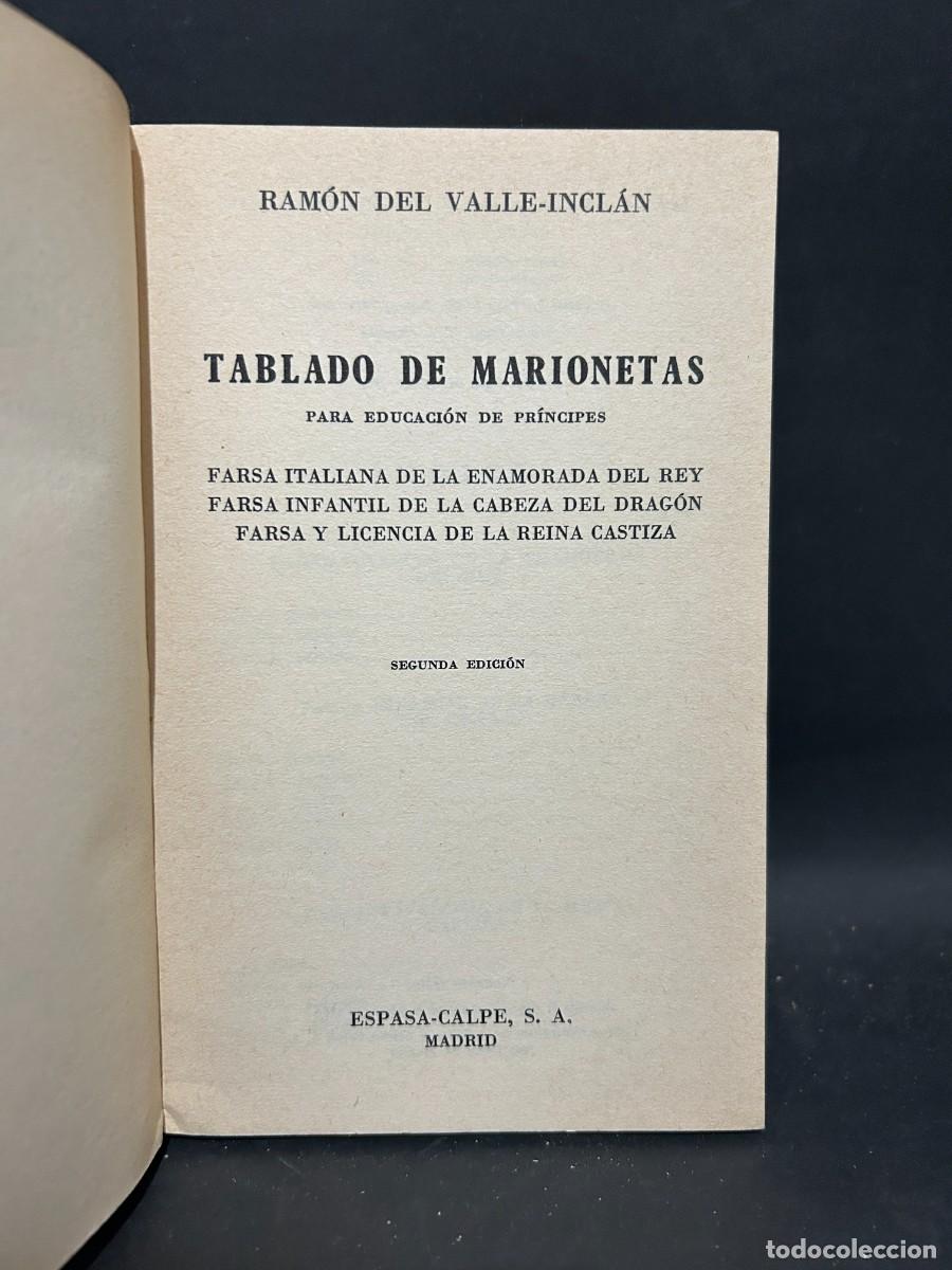 Libros de segunda mano: RAM&Oacute;N DEL VALLE-INCL&Aacute;N - TABLADO DE MARIONETAS - 1970 - Foto 3