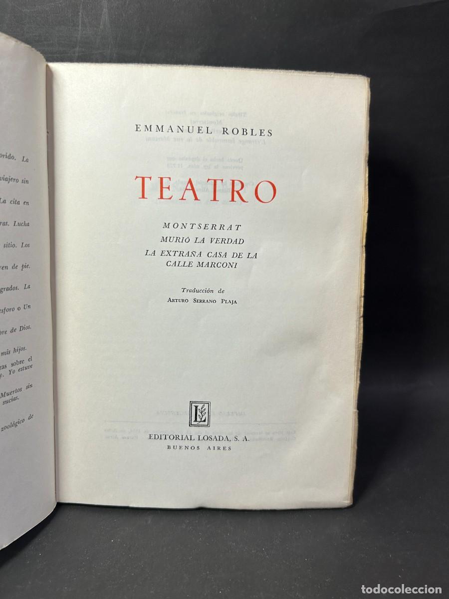 Libros de segunda mano: EMMANUEL ROBLES - TEATRO - 1954 - Foto 3
