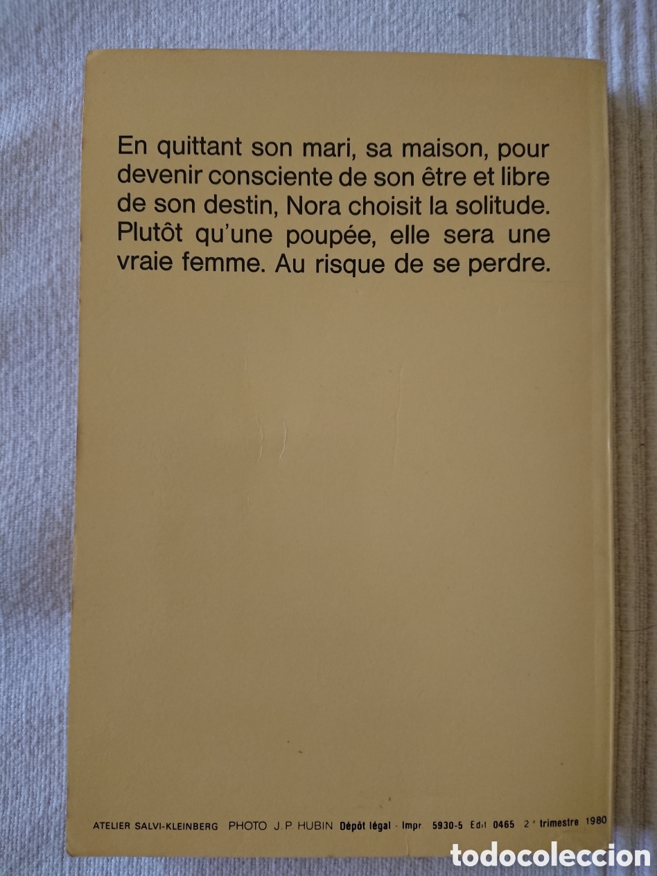 Libros de segunda mano: Henrik Ibsen - maison de poup&eacute;e - Foto 2
