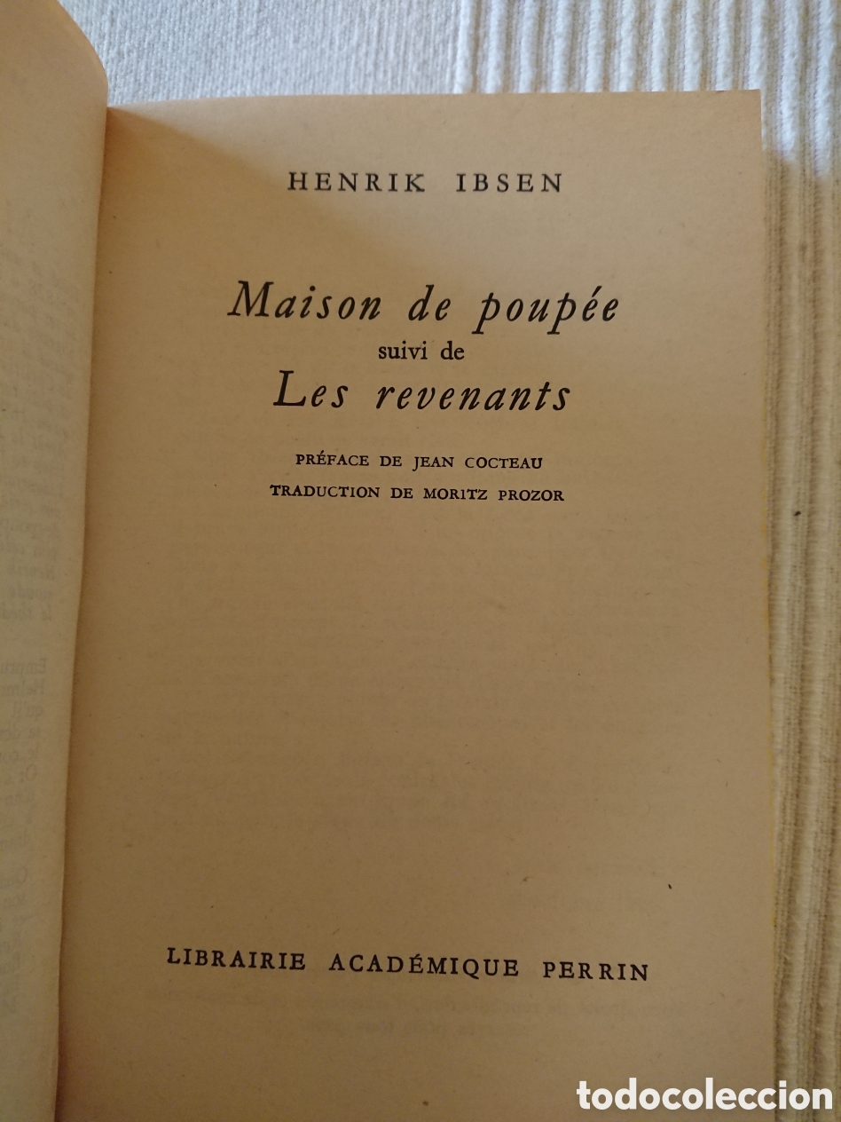 Libros de segunda mano: Henrik Ibsen - maison de poup&eacute;e - Foto 4