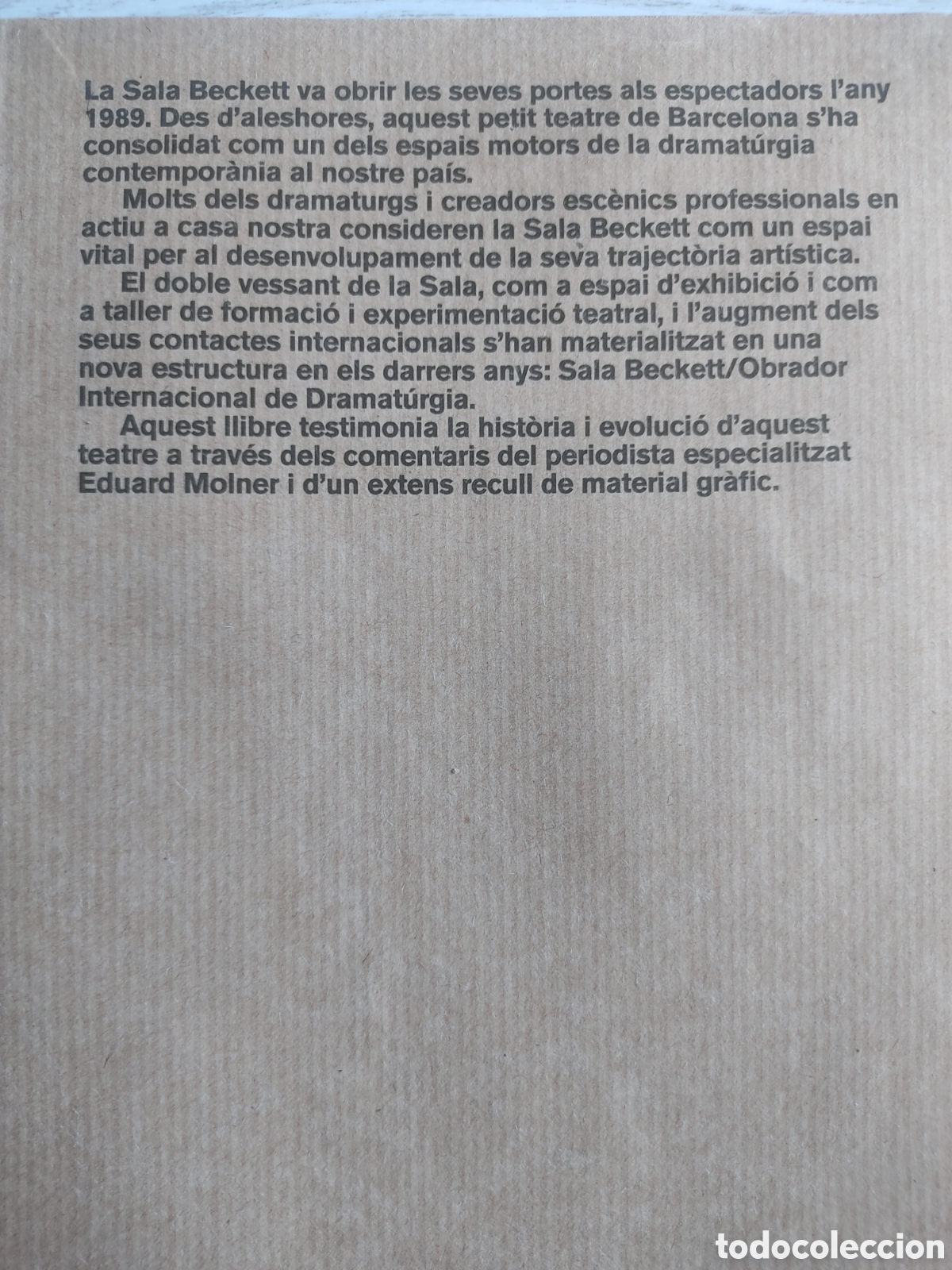 Libros de segunda mano: Libro Sala Beckett 20 anys teatre 2009 - Foto 2