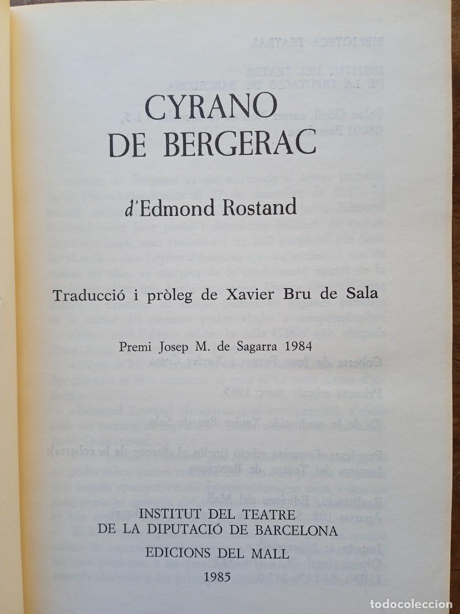 Libros de segunda mano: Cyrano de Bergerac dEdmond Rostand catal&aacute;n - Foto 3