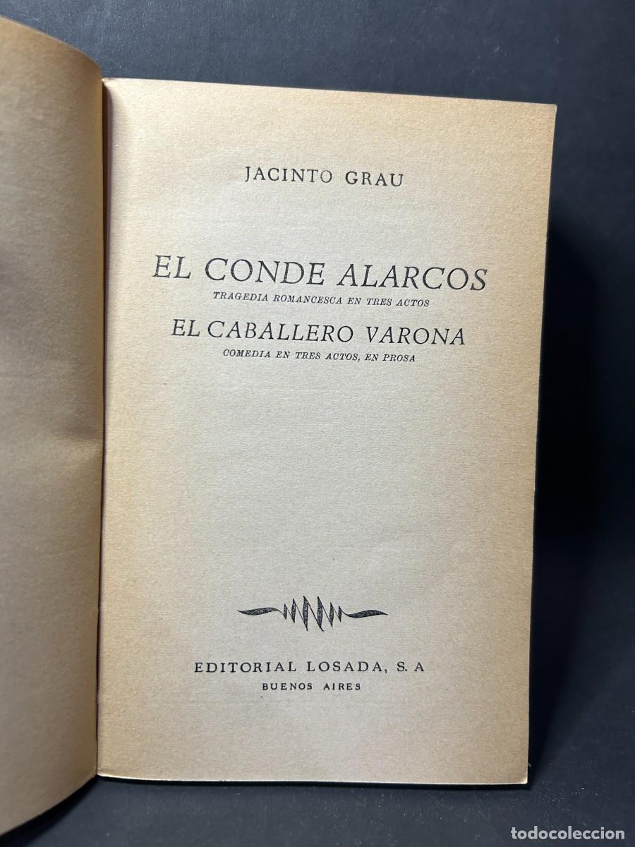 Libros de segunda mano: JACINTO GRAU - EL CONDE ALARCOS - PRIMERA EDICI&Oacute;N - 1939 - Foto 3