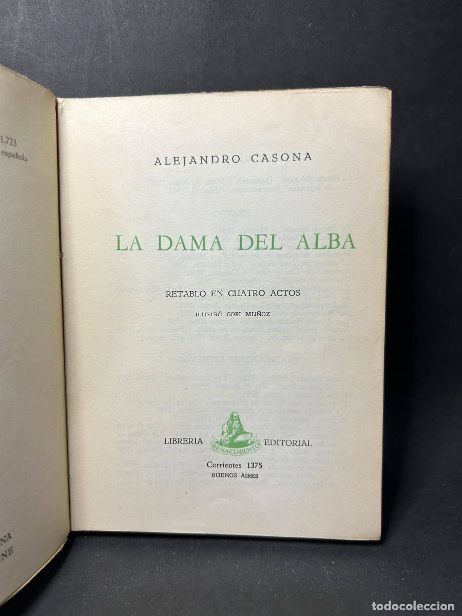 Libros de segunda mano: ALEJANDRO CASONA - LA DAMA DEL ALBA - 1951 - Foto 3