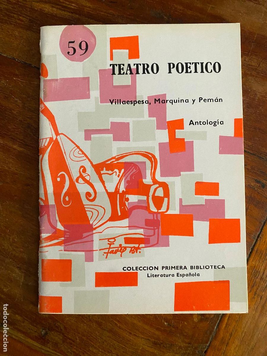 Second hand books: TEATRO PO&Eacute;TICO. ANTOLOG&Iacute;A. COLECCI&Oacute;N PRIMERA BIBLIOTECA N&ordm; 59. COCULSA