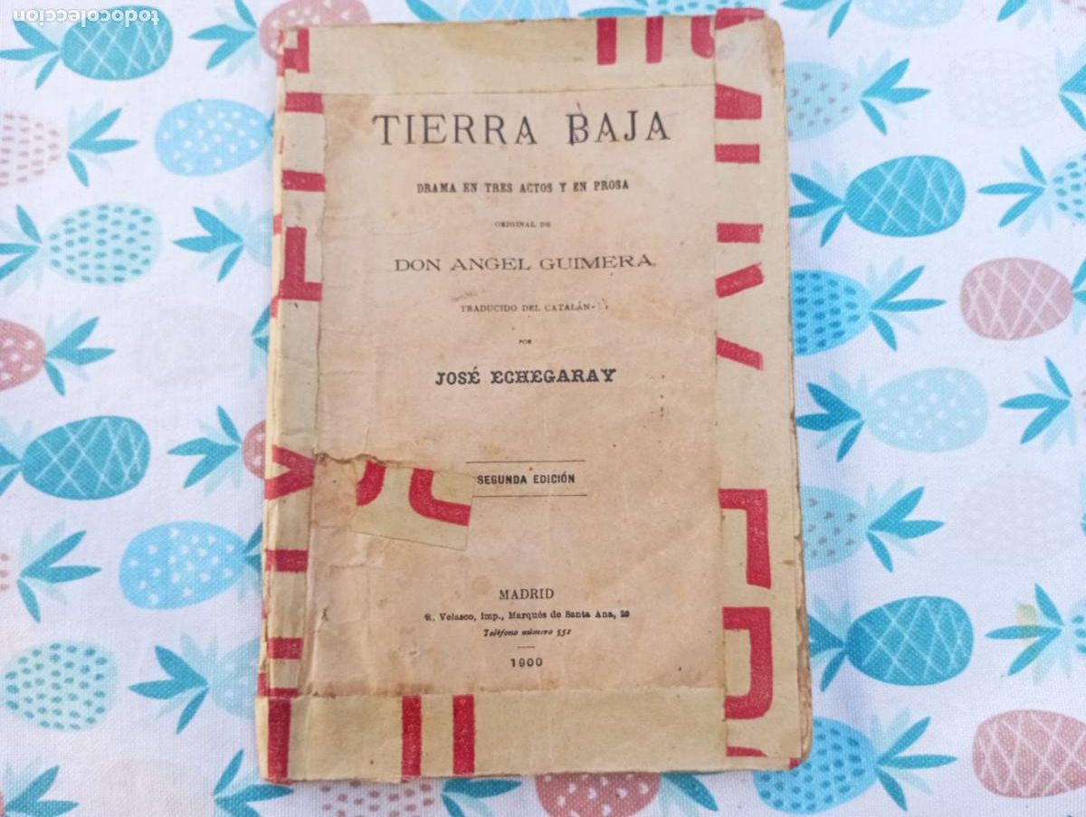 Second hand books: TIERRA BAJA.ANGEL GUIMERA.