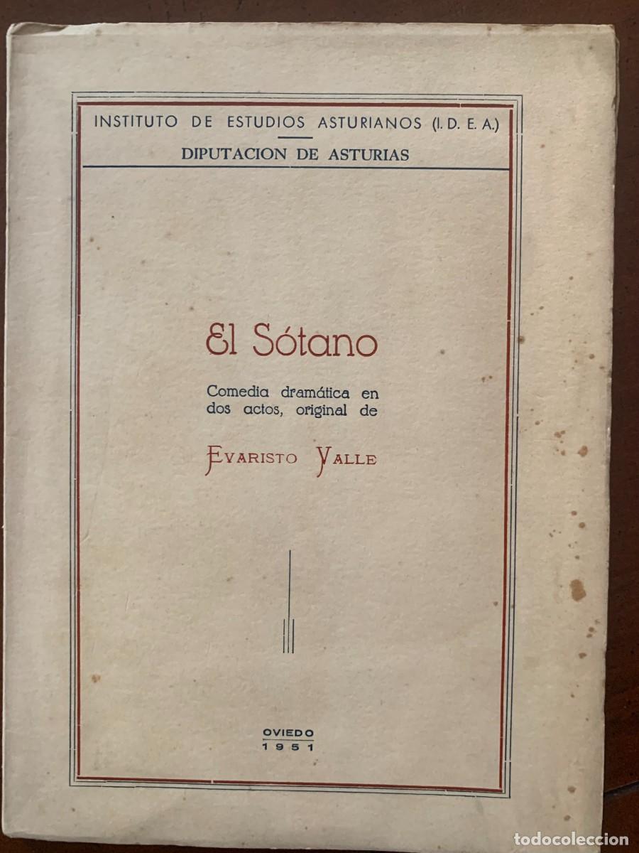 Libros de segunda mano: Evaristo Valle (1951): El s&oacute;tano (comedia) - Foto 1