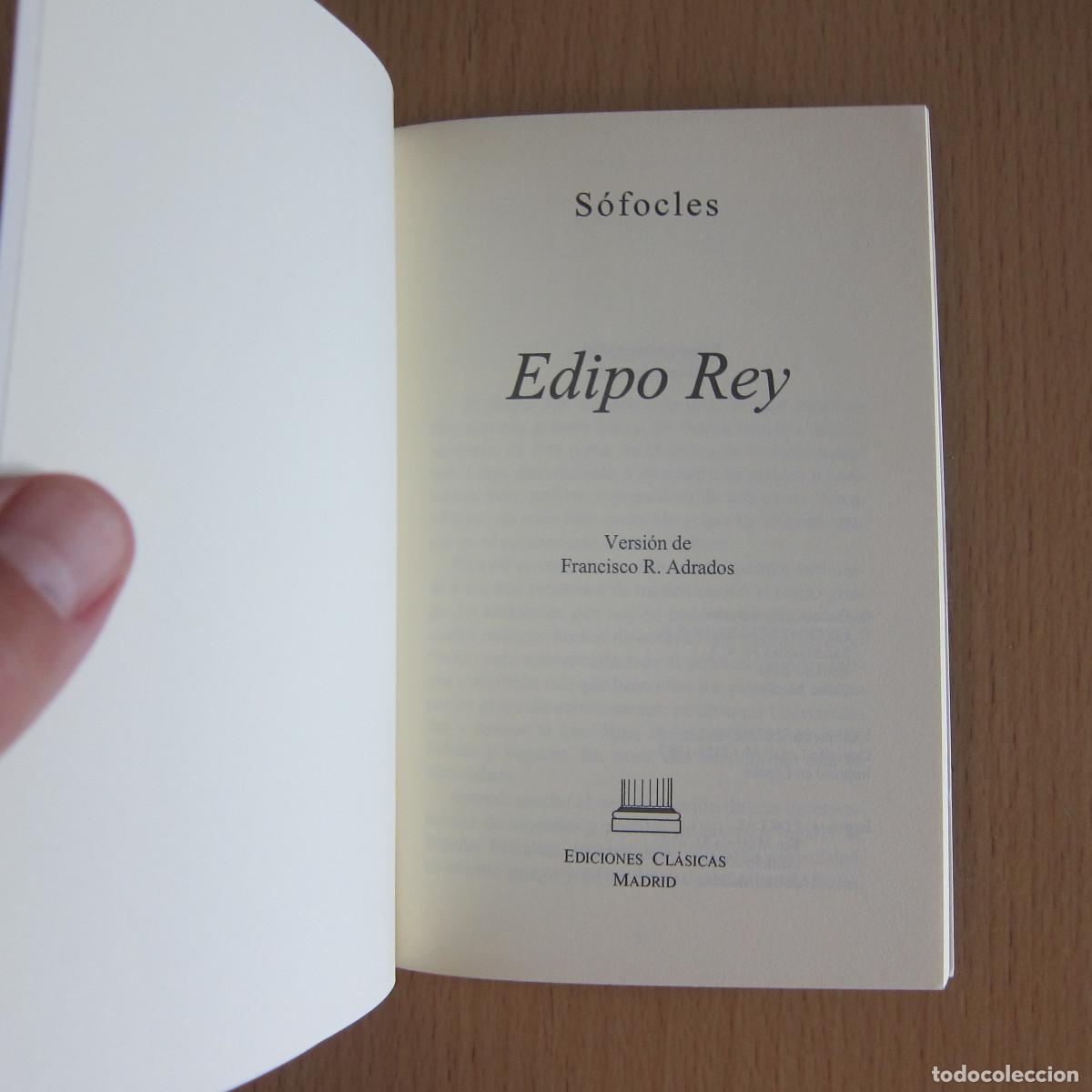 Libros de segunda mano: EDIPO REY - SOFOCLES (EDICIONES CL&Aacute;SICAS) TEATRO - Foto 4