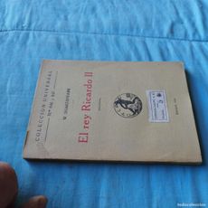 el rey ricardo ii / w.shakespeare / gv64 / espa - Compra venta en ...