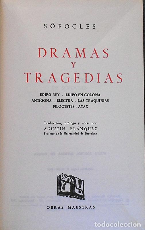 Libros de segunda mano: Dramas y tragedias - S&oacute;focles - Iberia (1969) - Foto 2