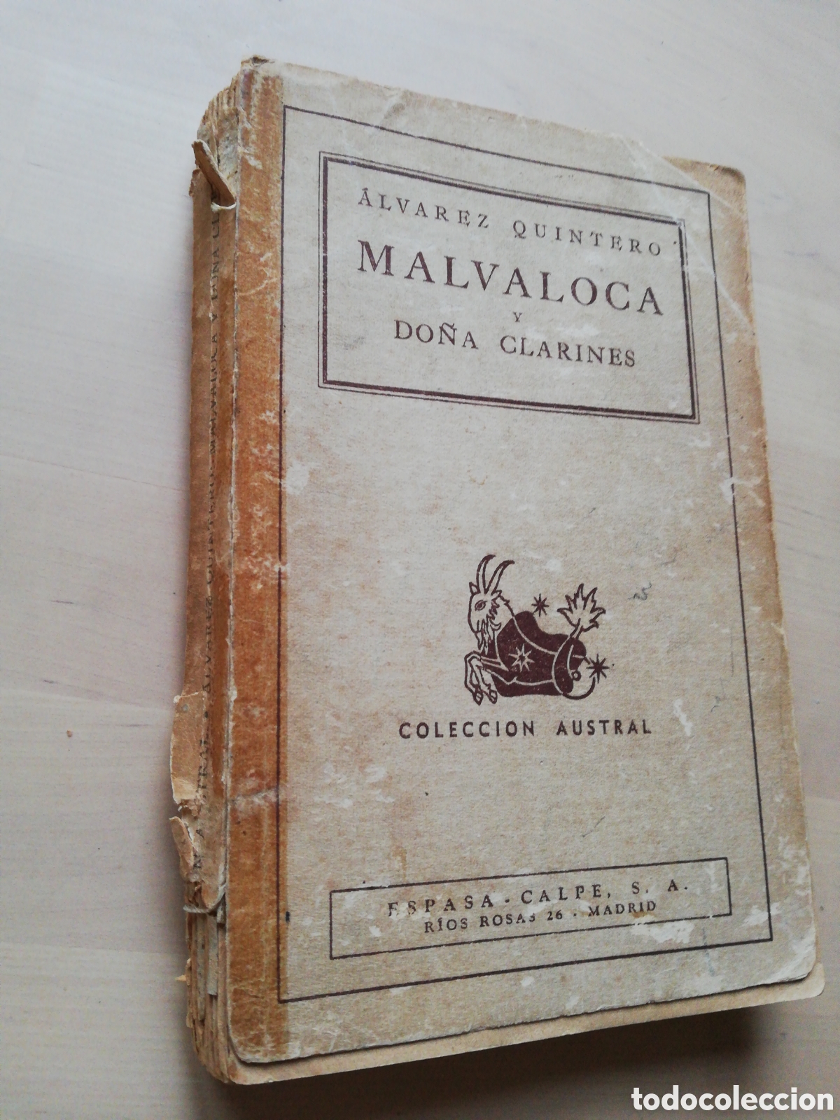Libros de segunda mano: Malvaloca y Do&ntilde;a Clarines, de &Aacute;lvarez Quintero - Foto 1