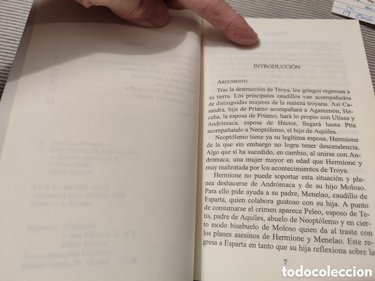 Libros de segunda mano: ANDR&Oacute;MACA. Eur&iacute;pides. - Foto 4