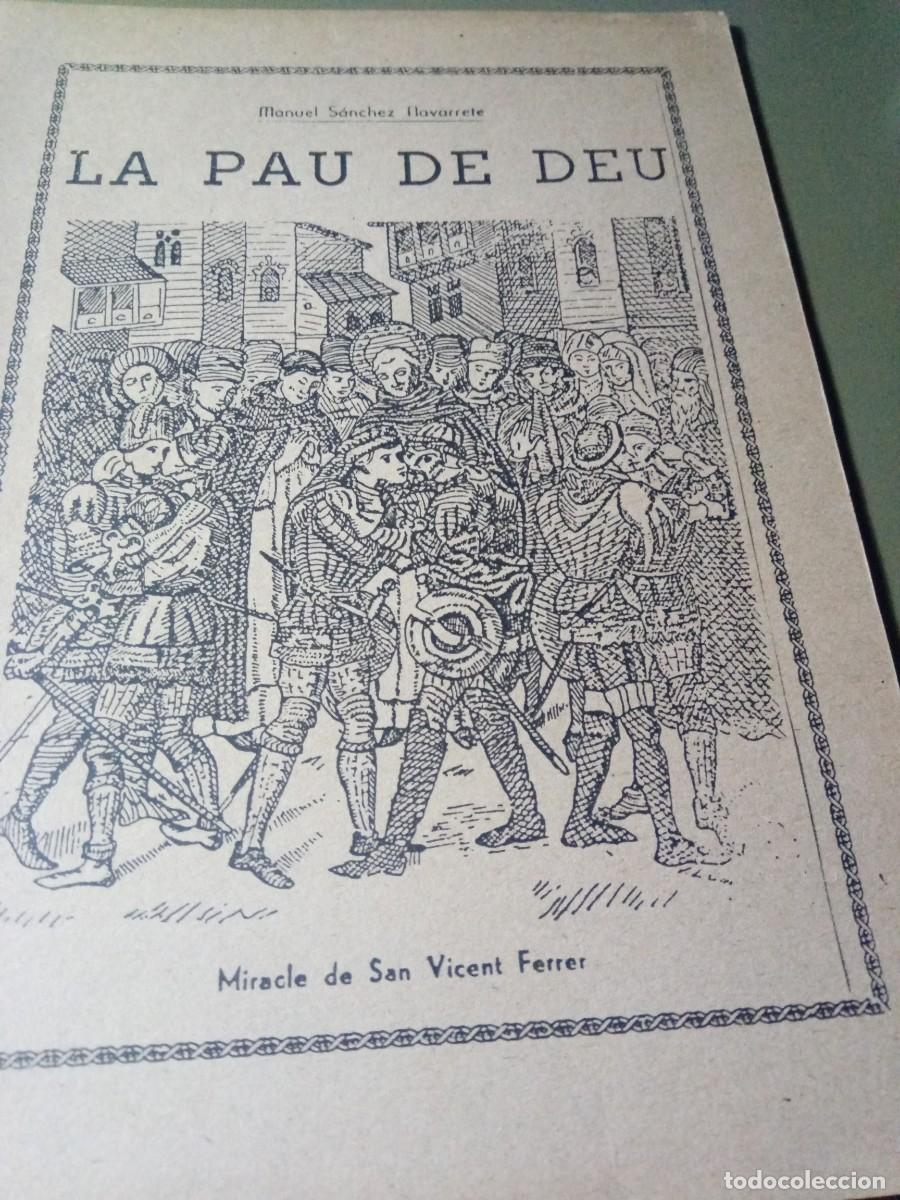 Libros de segunda mano: La pau de deu. Manuel S&aacute;nchez Navarrete - Foto 1
