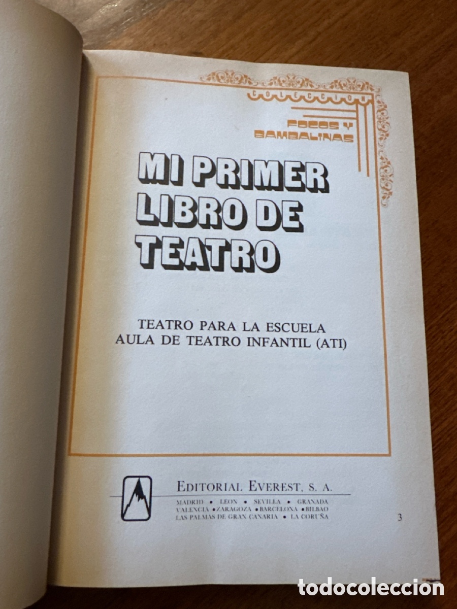 Libros de segunda mano: MI PRIMER LIBRO DE TEATRO - EDITORIAL EVEREST 1985 - Foto 2