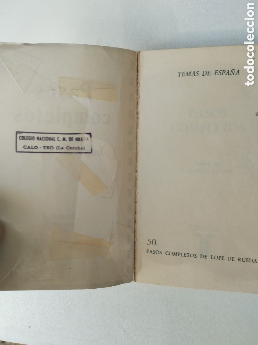 Libros de segunda mano: PASOS COMPLETOS/LOPE DE RUEDA - Foto 2