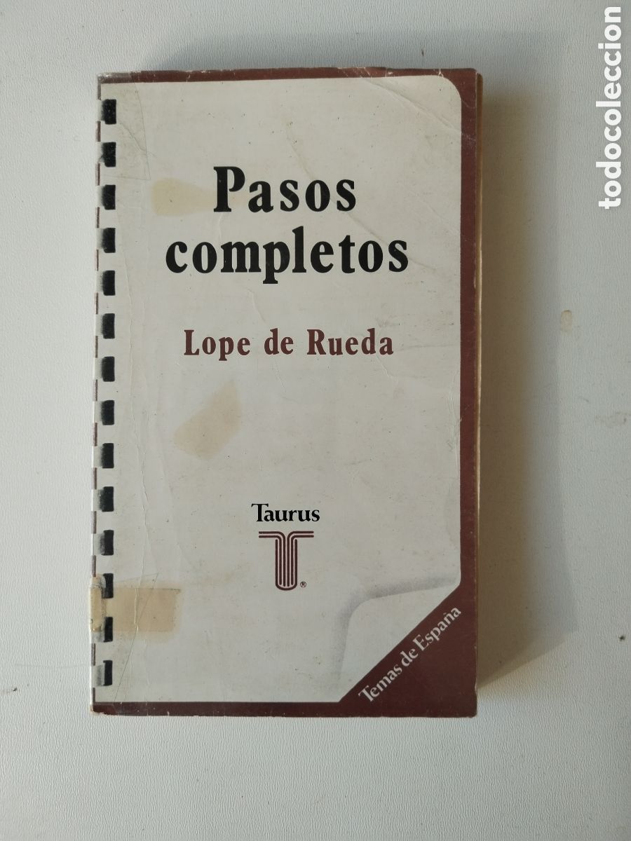 Libros de segunda mano: PASOS COMPLETOS/LOPE DE RUEDA - Foto 1