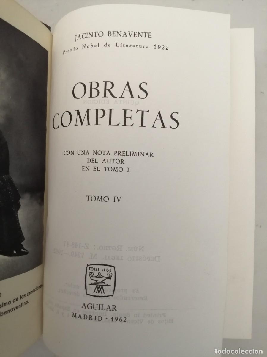 Libros de segunda mano: JACINTO BENAVENTE. Obras completas IV - Foto 3