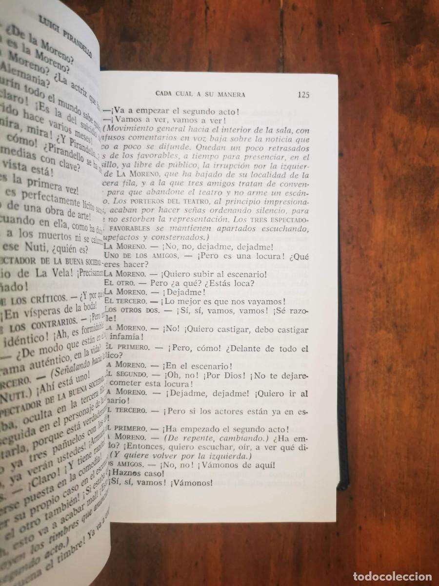 Libros de segunda mano: PIRANDELLO, Luigi. Obras completas: [2 vol.] - Foto 5