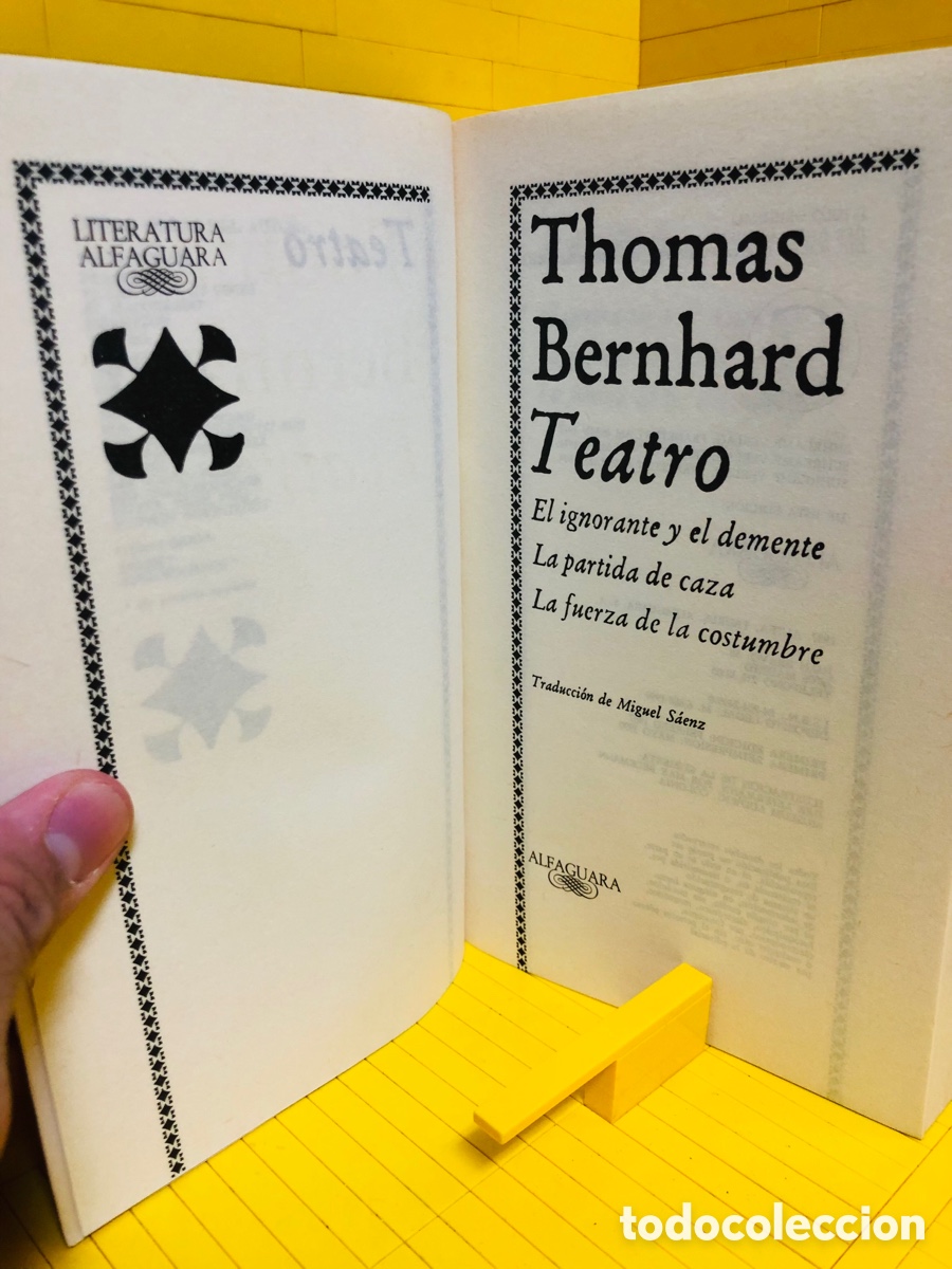 Libros de segunda mano: TEATRO ● ALFAGUARA ● THOMAS BERNHARD ● 1990 - Foto 4