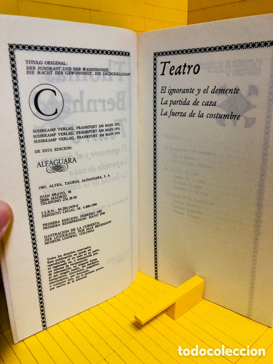 Libros de segunda mano: TEATRO ● ALFAGUARA ● THOMAS BERNHARD ● 1990 - Foto 5