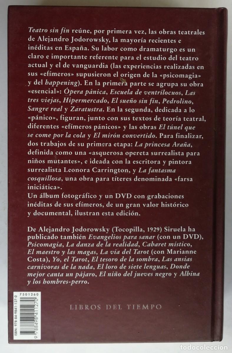 Libros de segunda mano: TEATRO SIN FIN, ALEJANDRO JODOROWSKY, SIRUELA - Foto 4