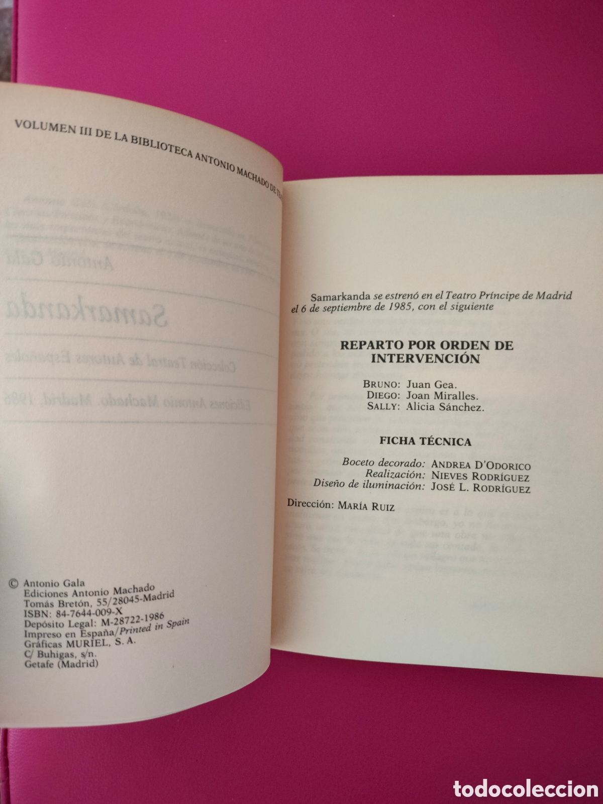 Libros de segunda mano: LIBRO SAMARKANDA-ANTONIO GALA - Foto 2