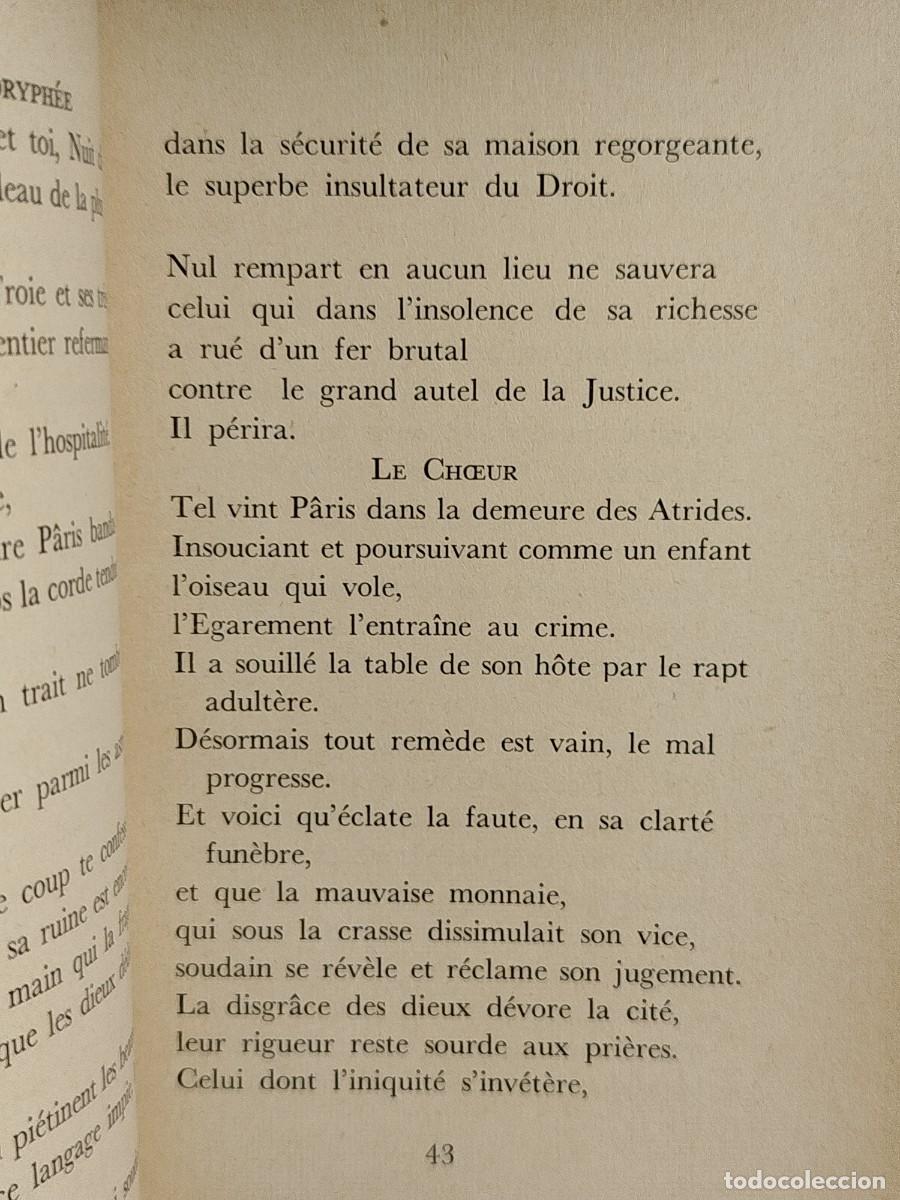 Libros de segunda mano: 1952. Agamemnon. Eschyle. - Foto 6