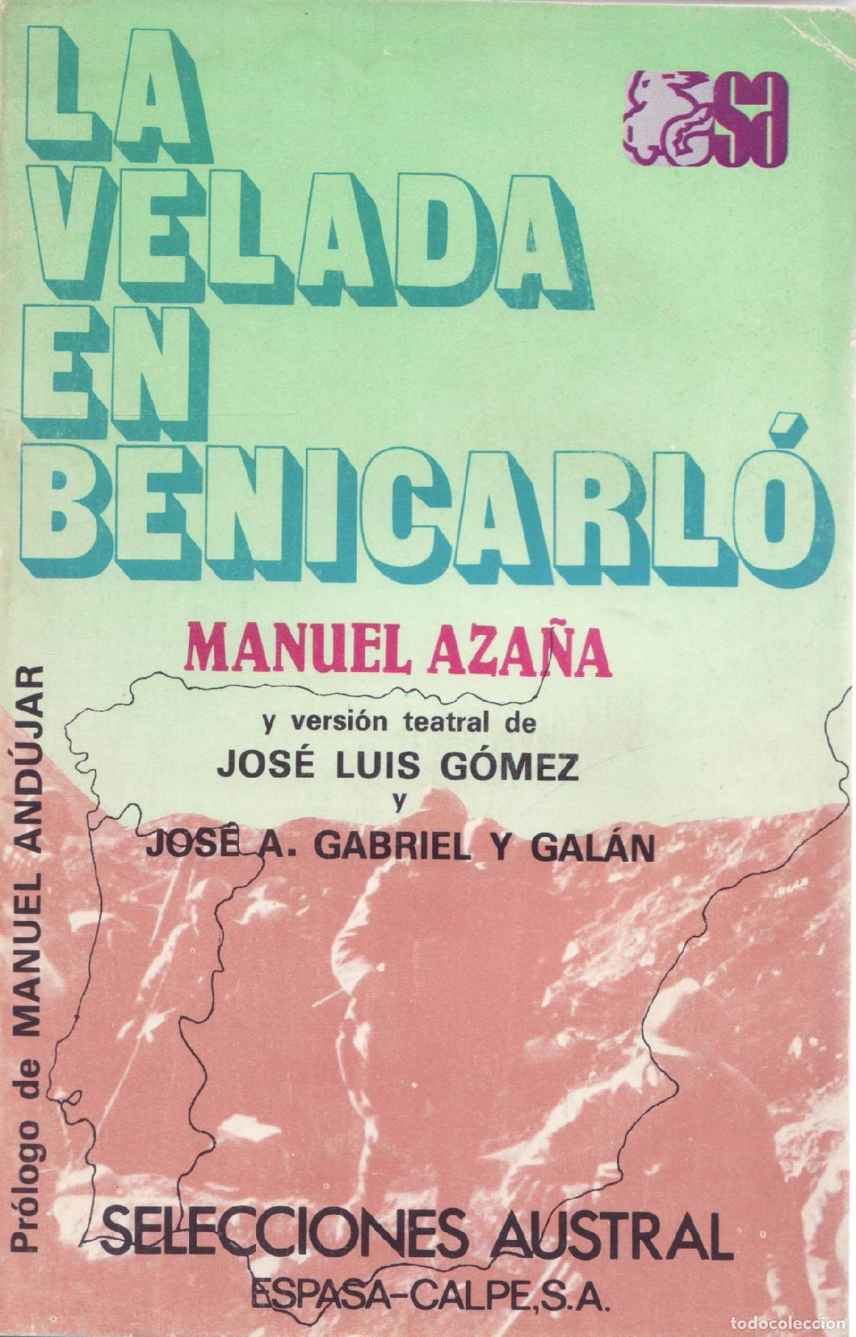 Libros de segunda mano: La velada en Benicarlo - Azana, Manuel - Foto 1
