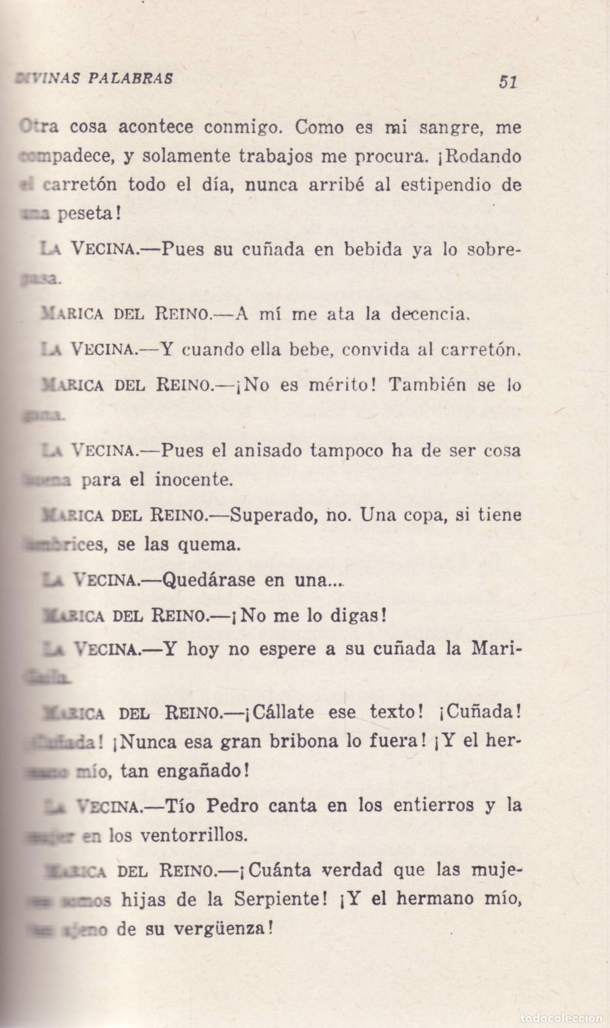 Libros de segunda mano: Divinas palabras - del Valle-Inclan, Ramon - Foto 2