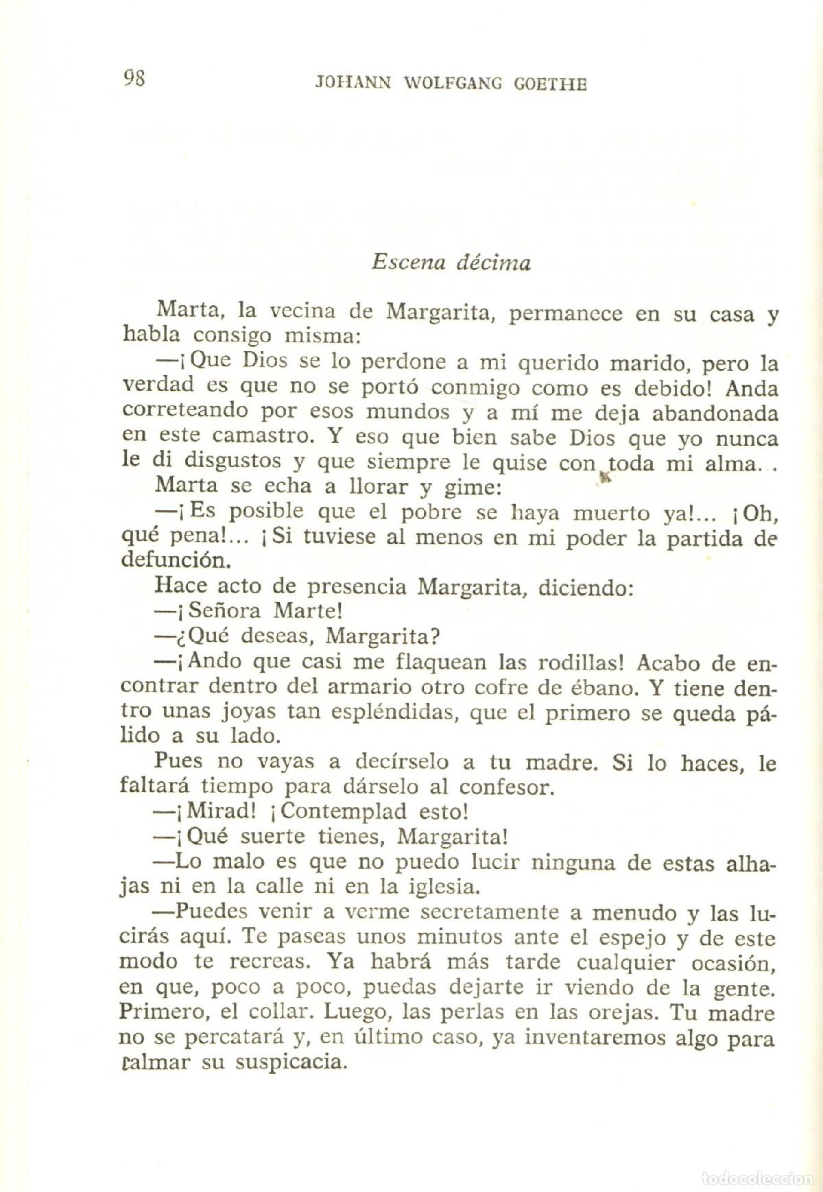 Libros de segunda mano: Fausto - Goethe, Johann Wolfgang - Foto 2