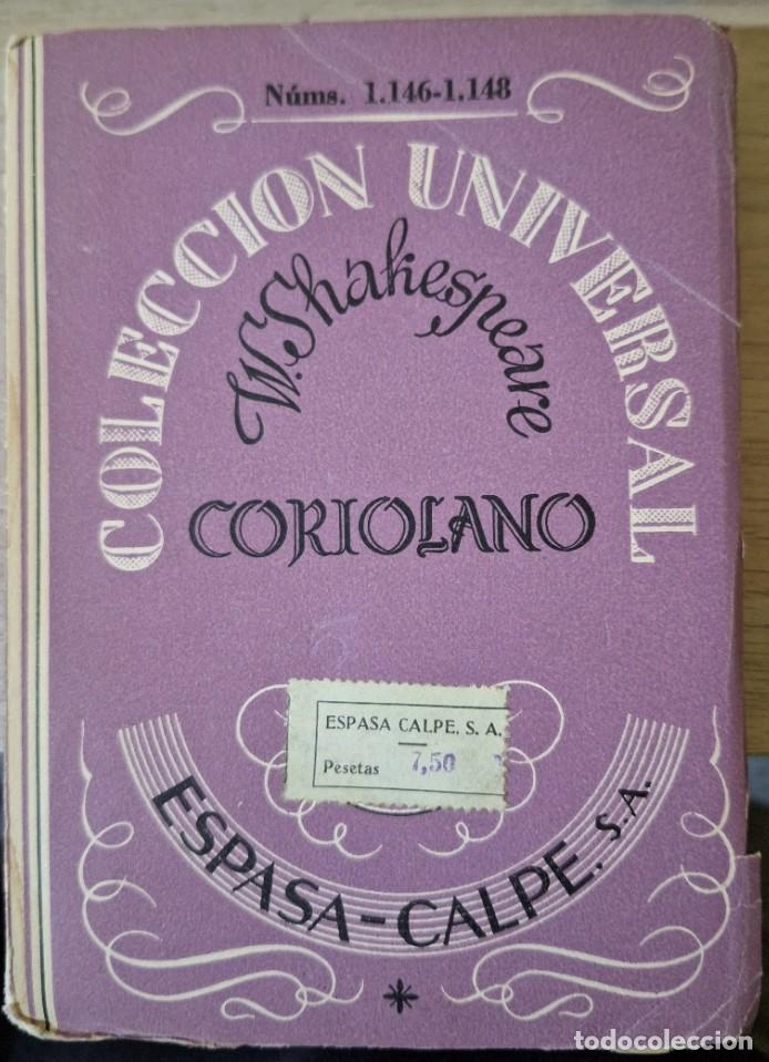 Libros de segunda mano: CORIOLANO. - SHAKESPEARE, Willian. - Foto 1