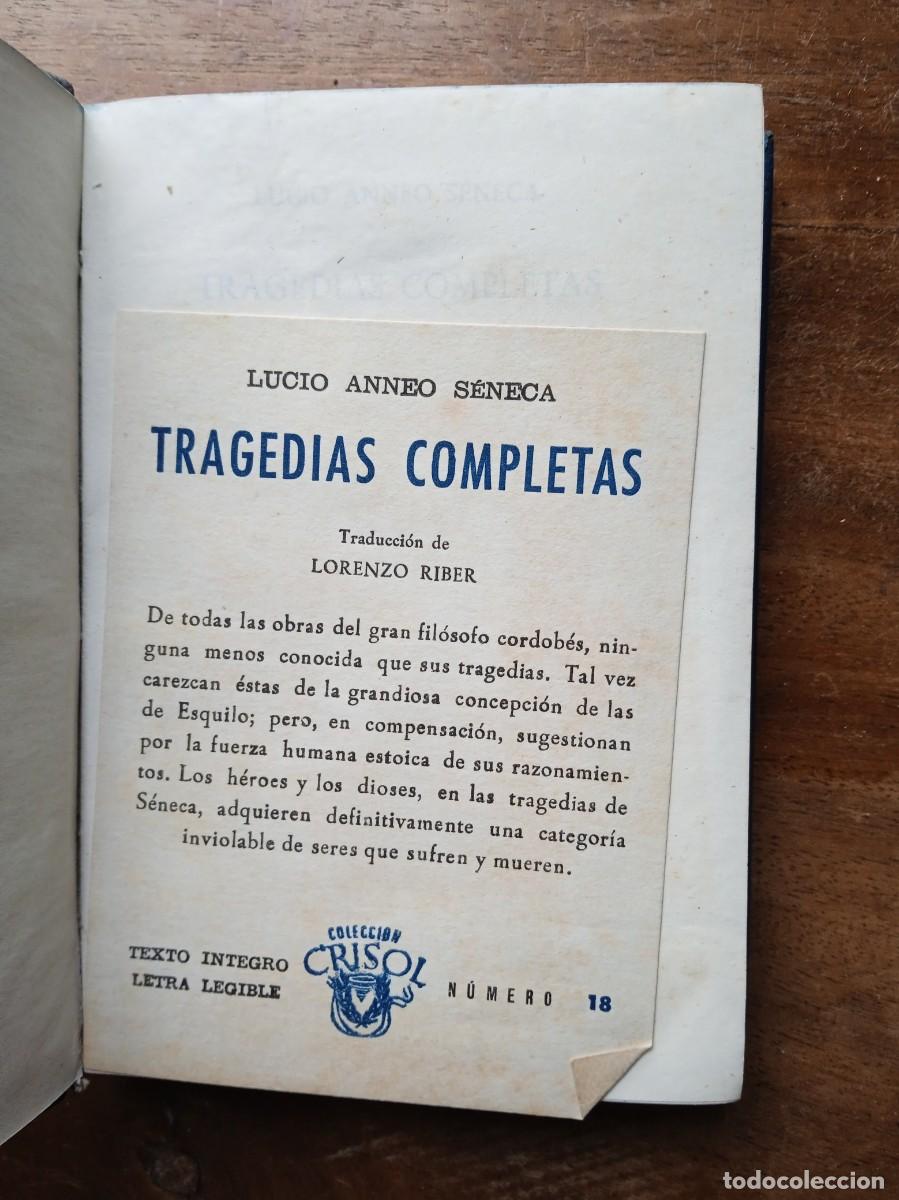 Libros de segunda mano: Tragedias completas S&eacute;neca Aguilar Crisol - Foto 3
