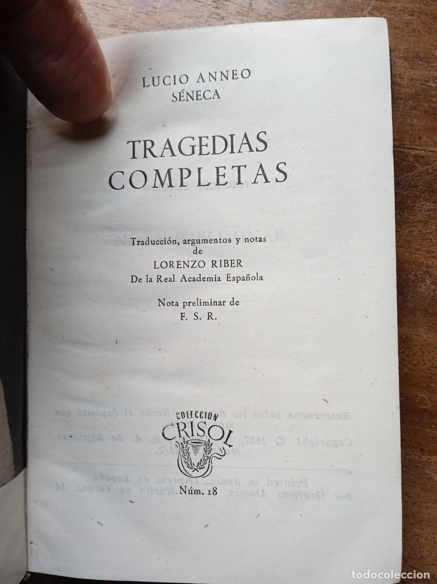 Libros de segunda mano: Tragedias completas S&eacute;neca Aguilar Crisol - Foto 5
