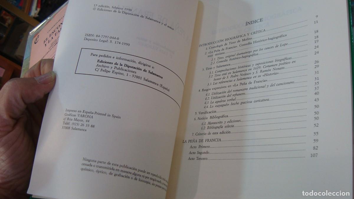 Libros de segunda mano: MOLINA, TIRSO DE. - La Pe&ntilde;a de Francia - Foto 3