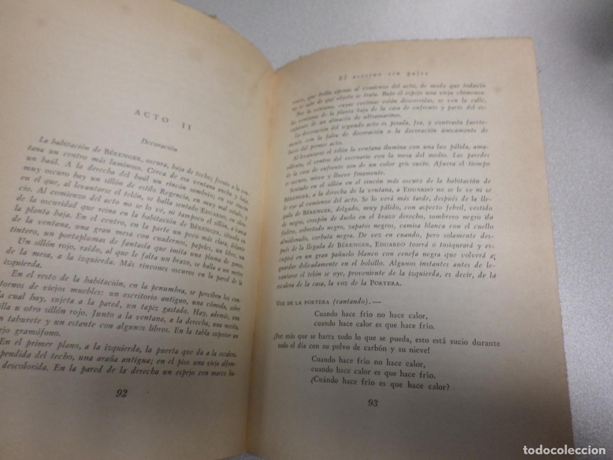 Libros de segunda mano: TEATRO. TOMO II - EUGENE IONESCO - losada - Eugene Ionesco - Foto 3