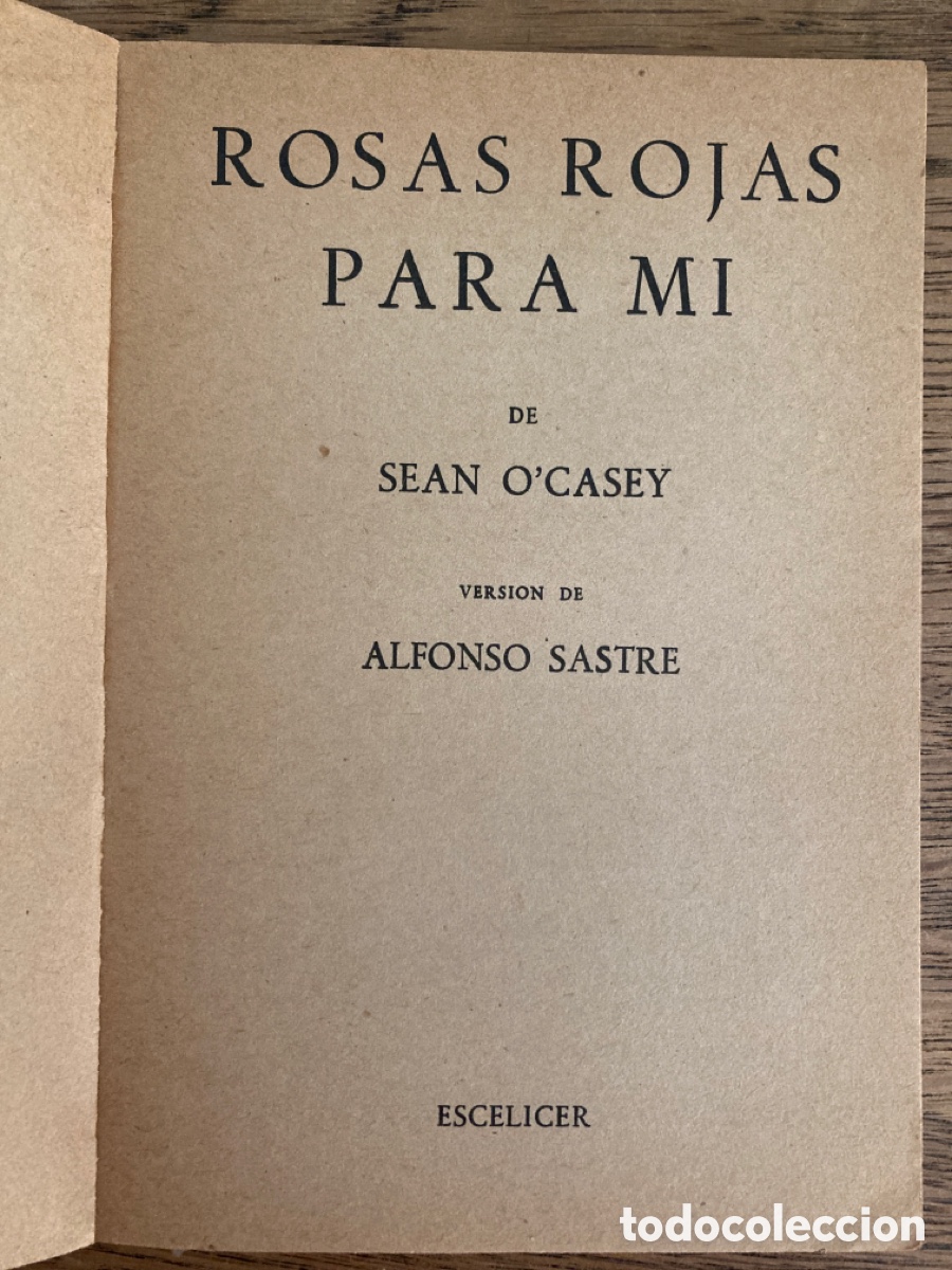 Libros de segunda mano: Rosas rojas para mi de Sean O&rsquo;Casey - Foto 4