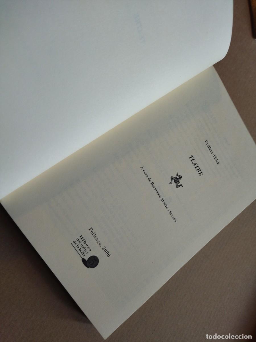 Libros de segunda mano: GUILLEM DEFAK. TEATRE. MALLORCA, 2000. - Foto 2